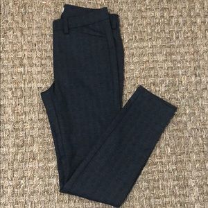 Plaid 5 pocket skinny pants